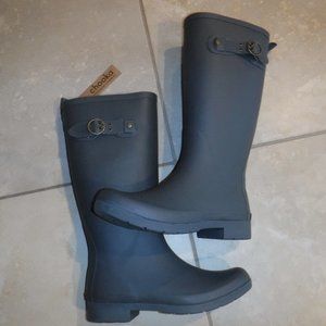 CHOOKA Eastlake Classic Tall Rain Boots Charcoal Size 7